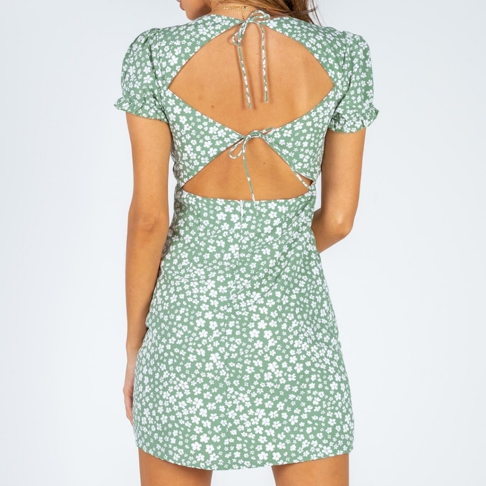 Princess Polly Charlee Floral Open Back Mini Dress - Picture 4 of 4